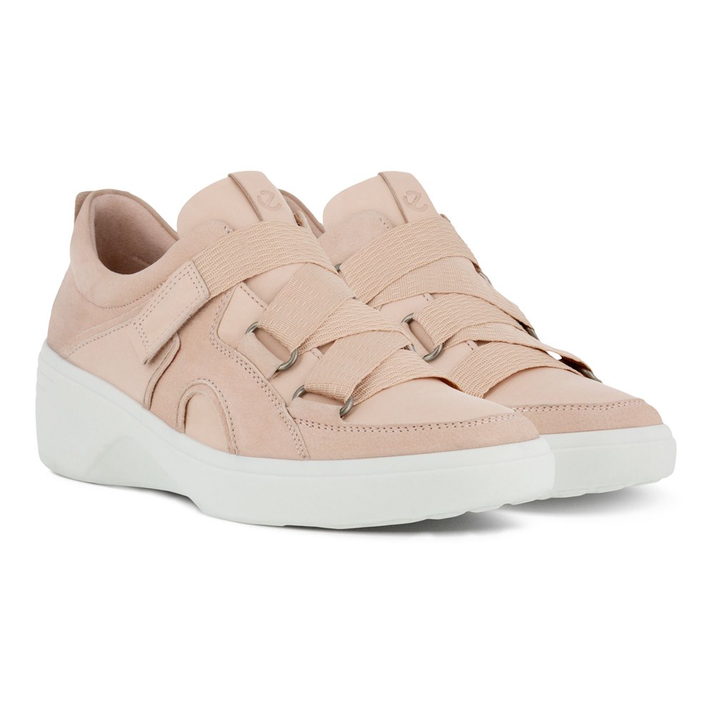 Tenis Mujer - ECCO Soft 7 Wedge - Rosas - IKB219356